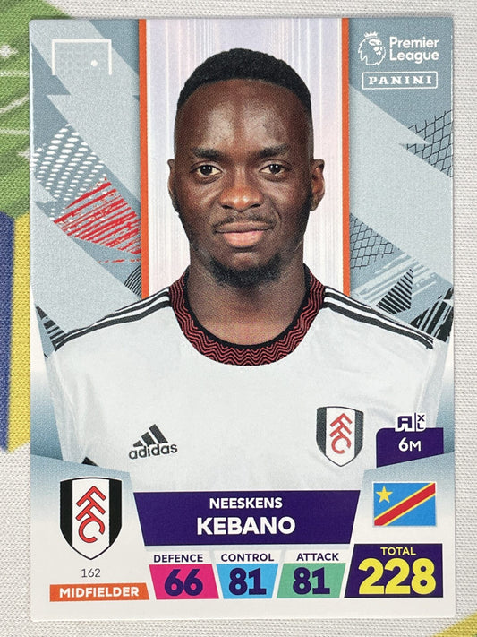 Neeskens Kebano Fulham Panini Premier League Adrenalyn XL 2023 Card