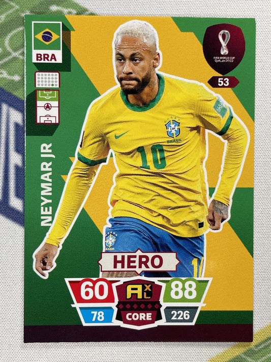 Neymar JR Brazil Panini World Cup 2022 Adrenalyn XL Card