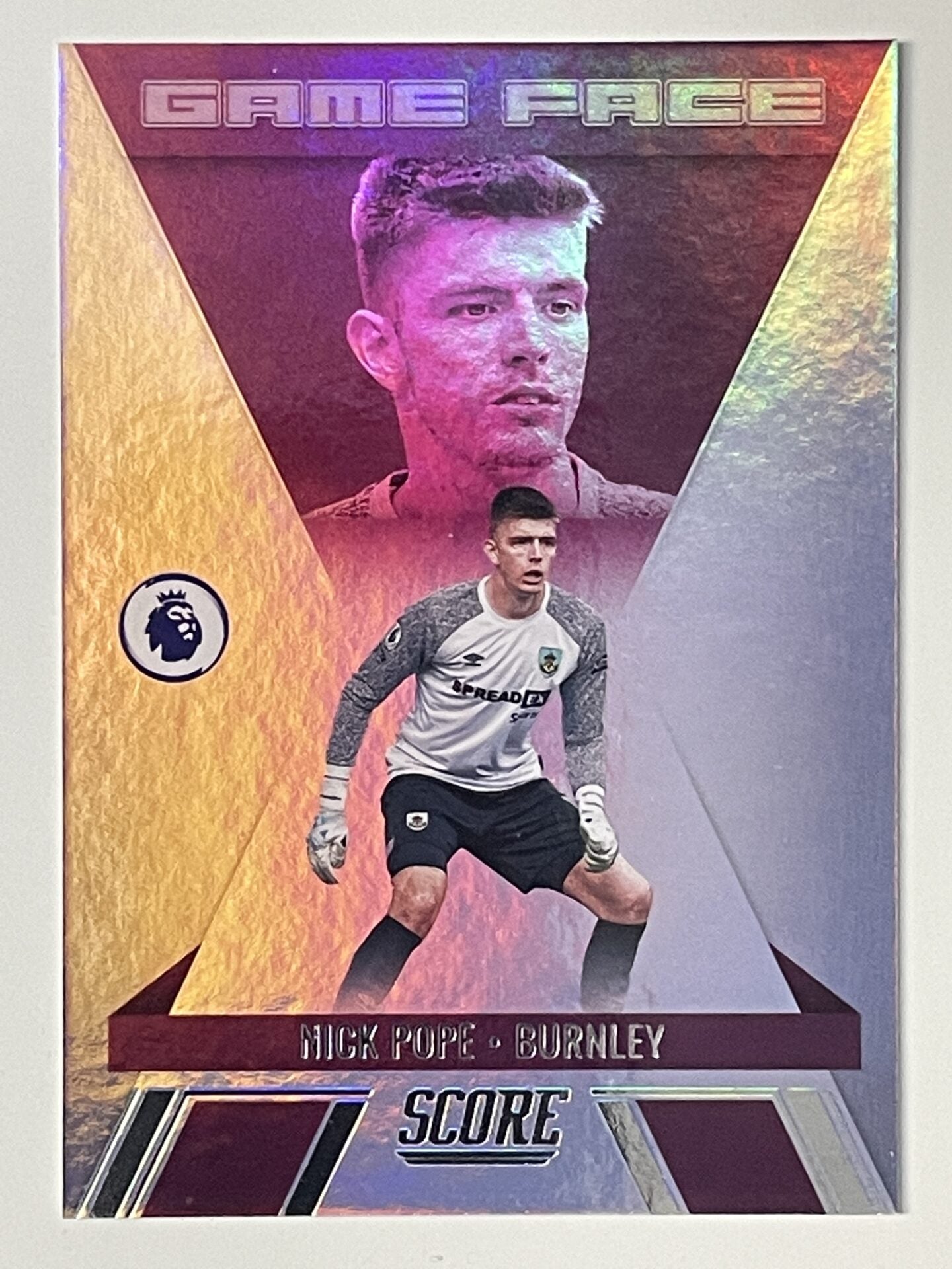 Nick Pope Burnley Game Face Panini Premier League Score 2021 2022