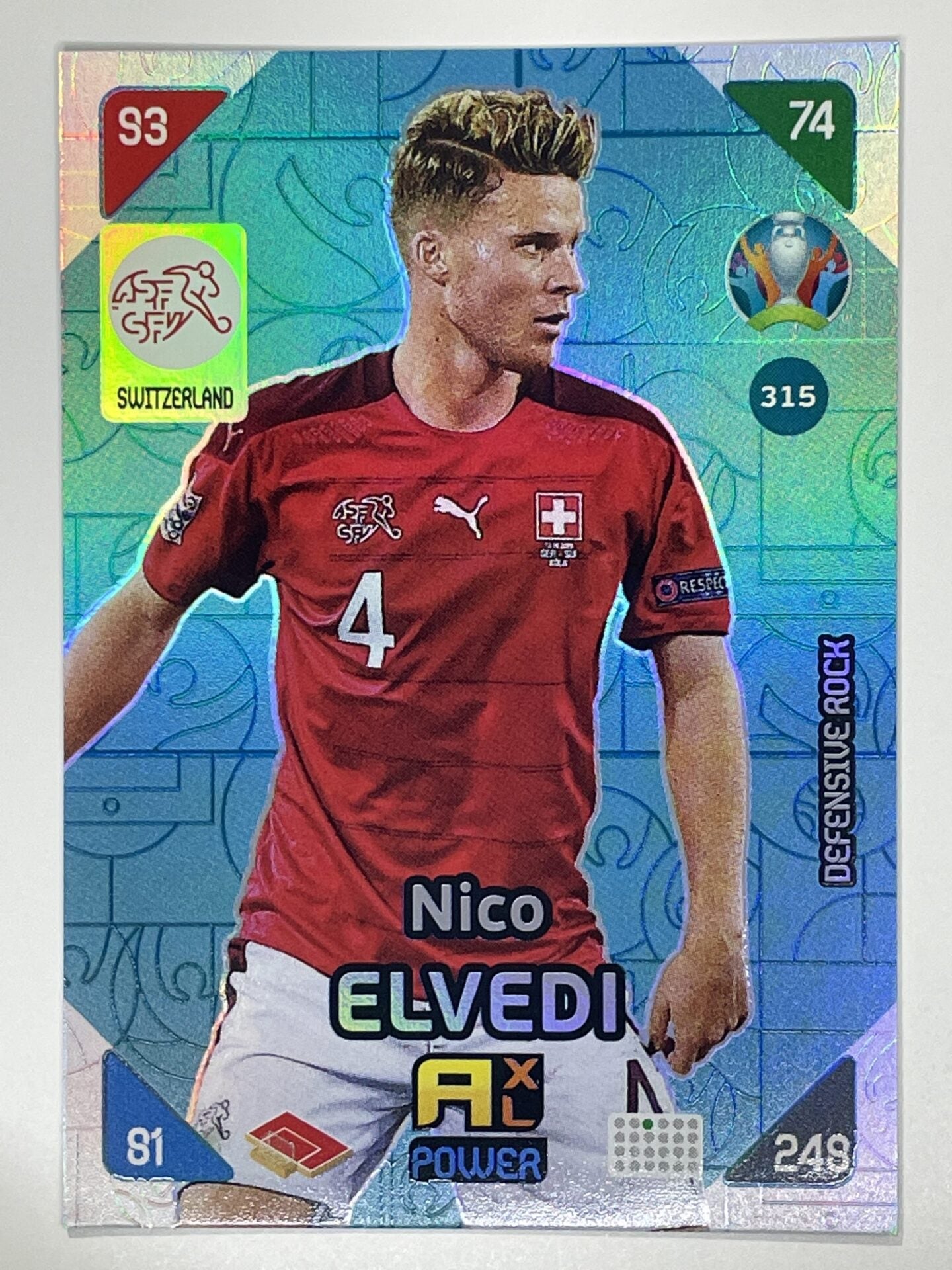 Nico Elvedi Defensive Rocks (Switzerland) Football Card &#8211; Euro 2020 Adrenalyn XL