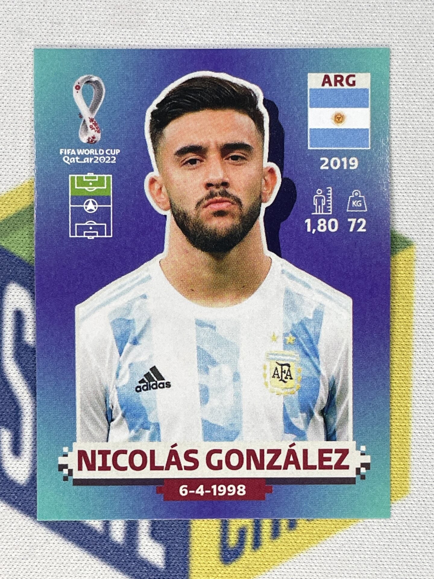 Nicolas Gonzalez Argentina Panini World Cup 2022 Qatar Stickers