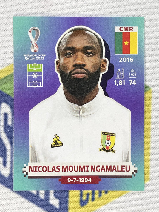 Nicolas Moumi Ngamaleu Cameroon Panini World Cup 2022 Qatar Stickers