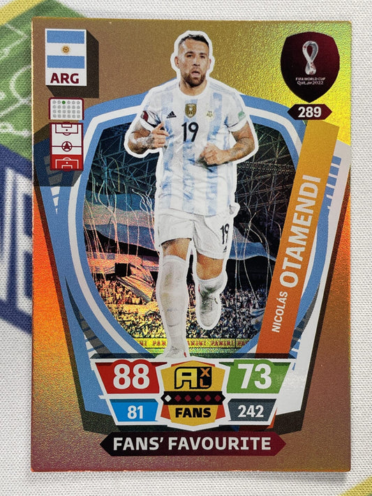 Nicolas Otamendi Argentina Panini World Cup 2022 Adrenalyn XL Card