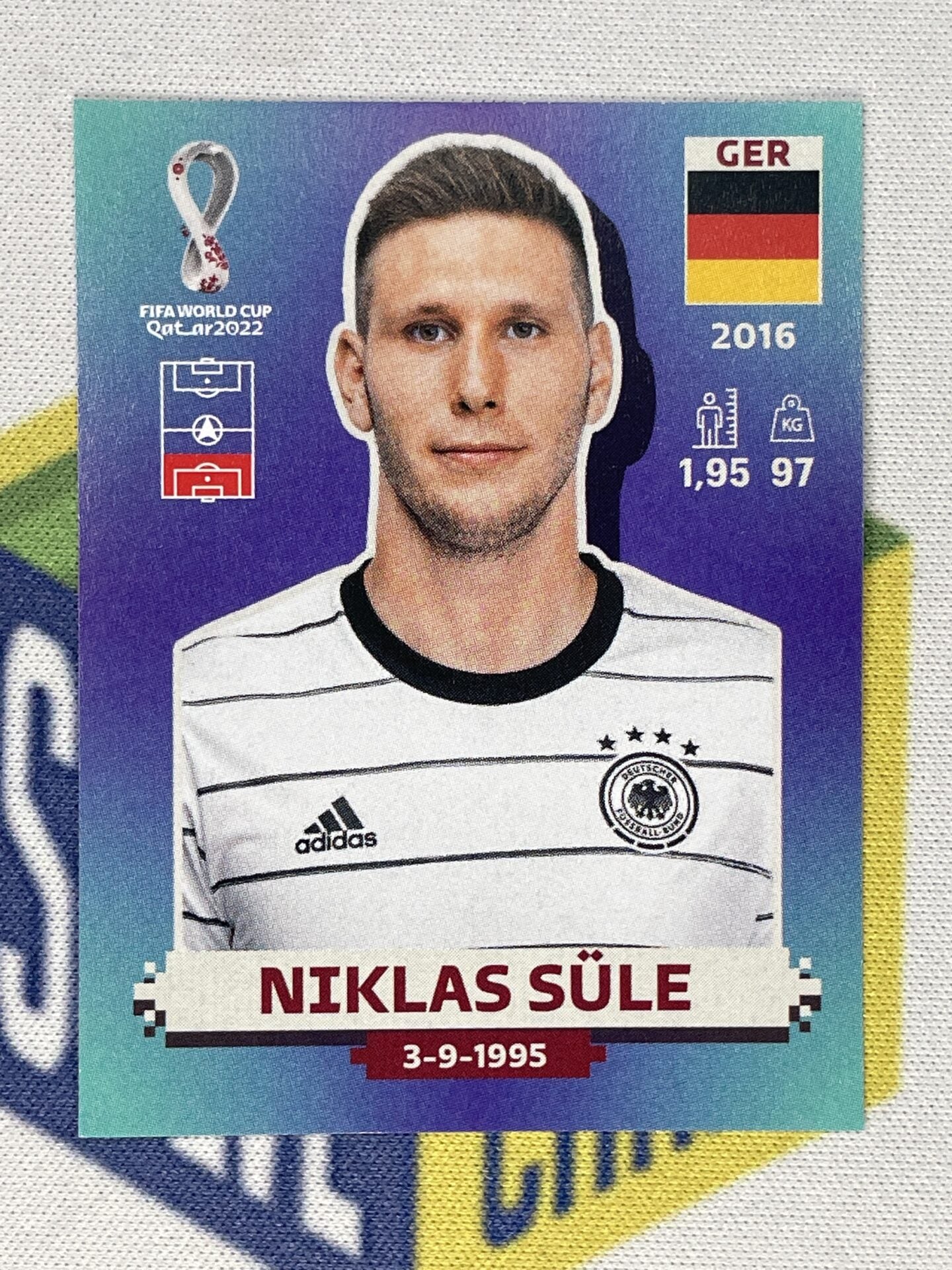 Niklas Sule Germany Panini World Cup 2022 Qatar Stickers