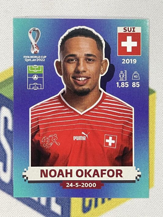 Noah Okafor Switzerland Panini World Cup 2022 Qatar Stickers