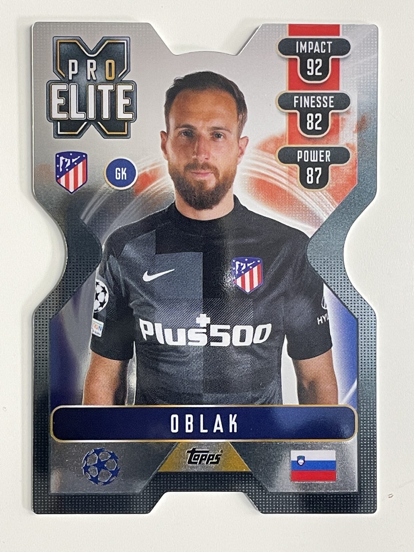 Oblak Atletico Madrid Chrome X Pro Elite Topps Match Attax Extra 2021:22 Champions League Card