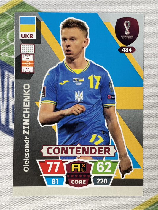 Oleksandr Zinchenko Ukraine Panini World Cup 2022 Adrenalyn XL Card