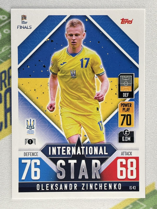 Oleksandr Zinchenko Ukraine Topps Match Attax 101 Road to Nations League 2022 Card