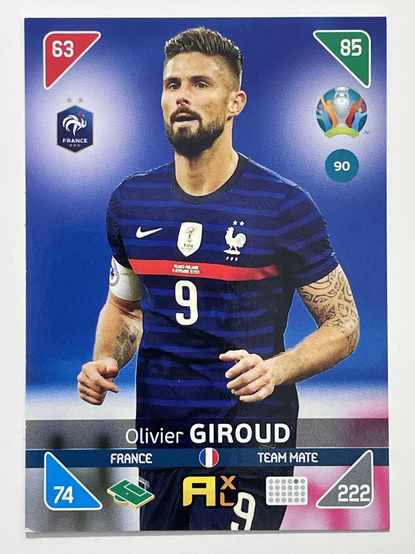 Olivier Giroud Team Mates (France) Football Cards &#8211; Euro 2020 Adrenalyn XL