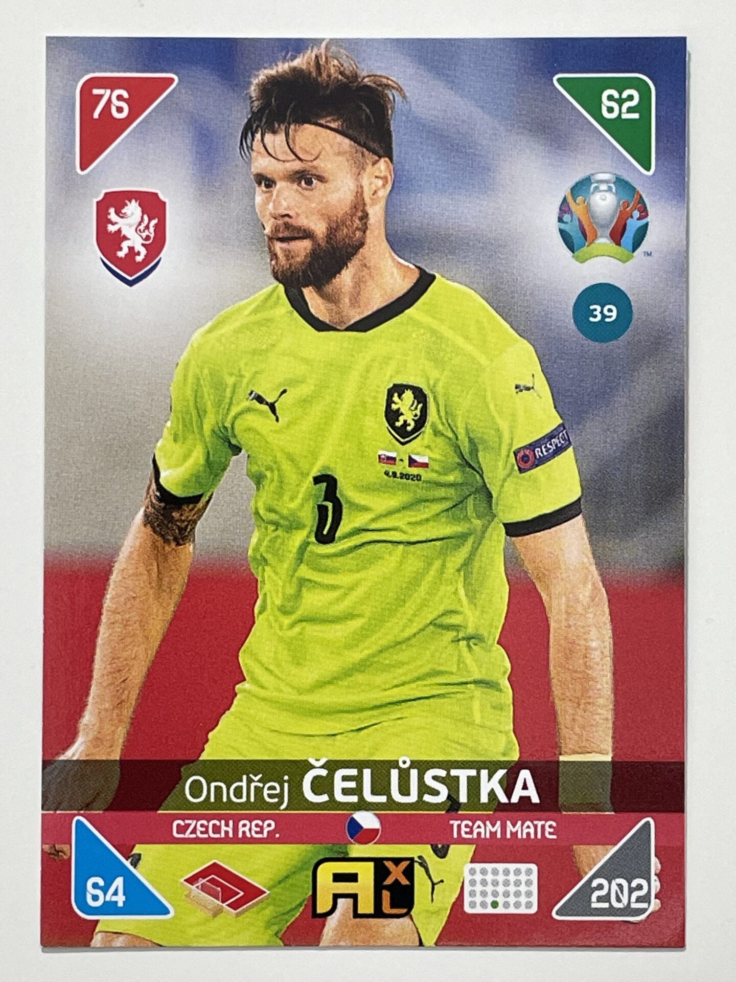 Ondrej Celustka Team Mates (Czech Republic) Football Card &#8211; Euro 2020 Adrenalyn XL