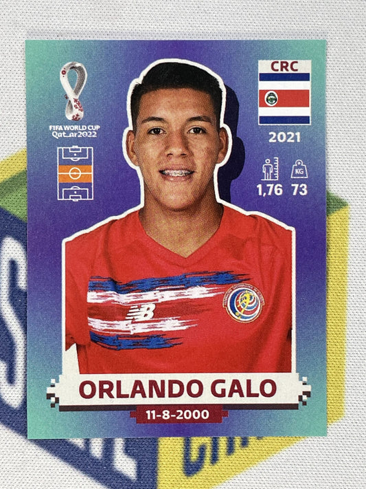 Orlando Galo Costa Rica Panini World Cup 2022 Qatar Stickers