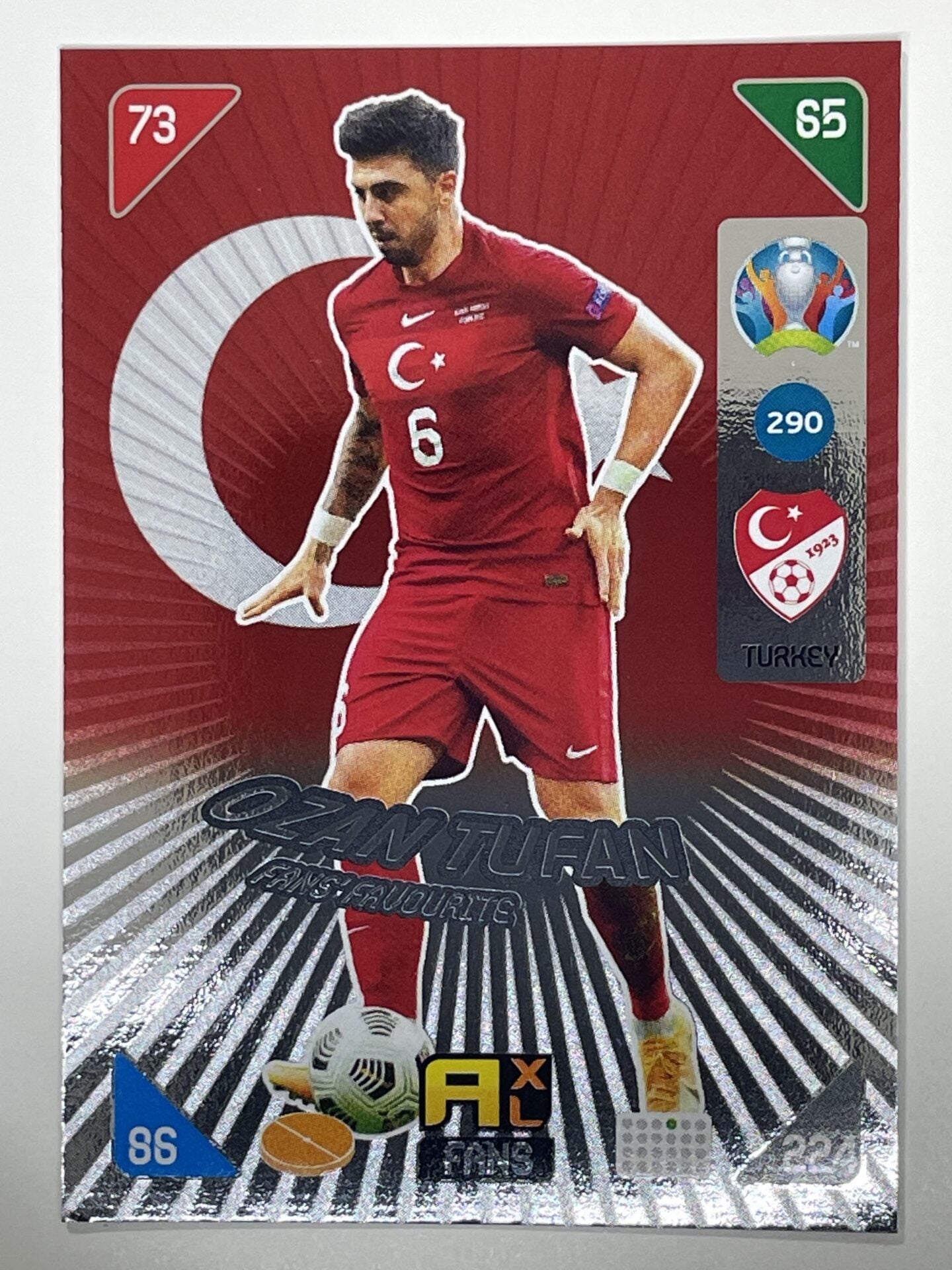 Ozan Tufan Fans Favourties (Turkey) Football Card &#8211; Euro 2020 Adrenalyn XL