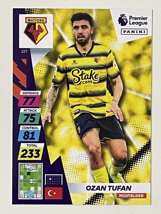 Ozan Tufan Watford Base Panini Adrenalyn XL PLUS Premier League 2021 2022