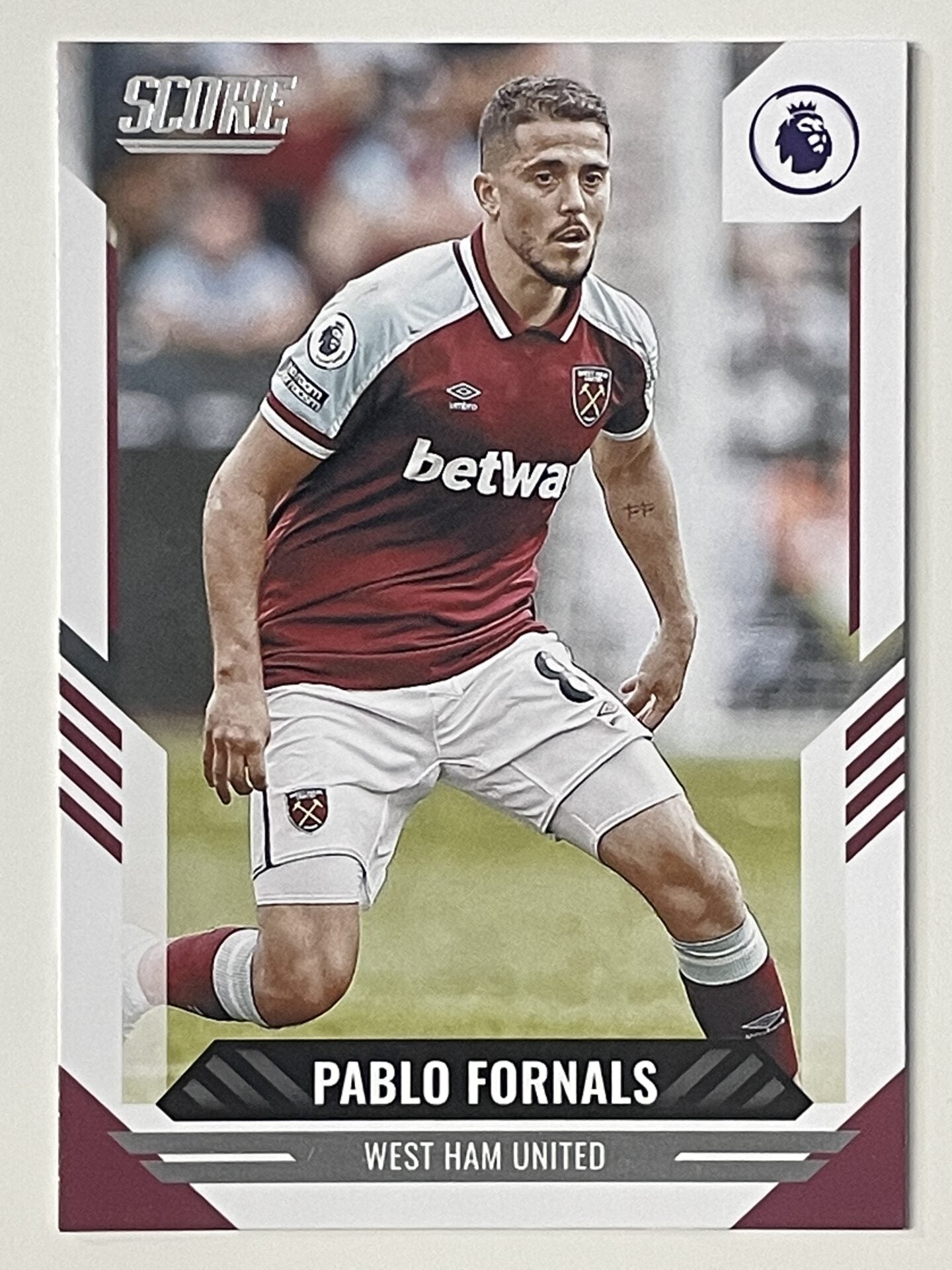 Pablo Fornals West Ham Base Panini Premier League Score 2021 2022