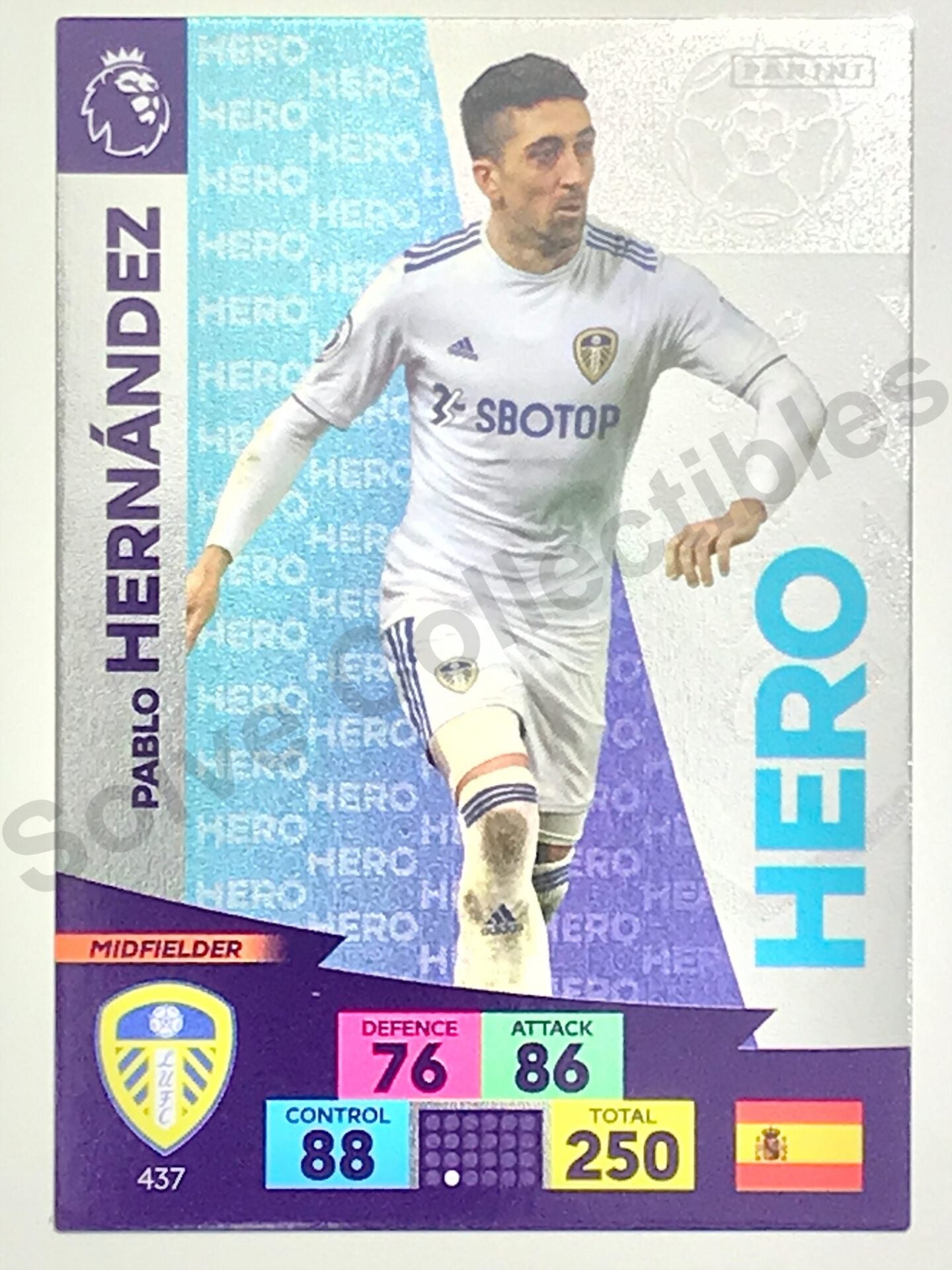 Pablo Hernandez (Leeds United) Hero Football Sticker &#8211; Premier League Adrenalyn XL 2020:21