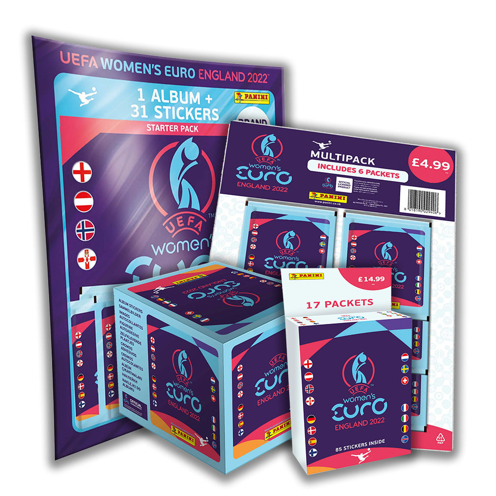 Panini Euro 2022 Womens England Stickers Bundle Packs 3