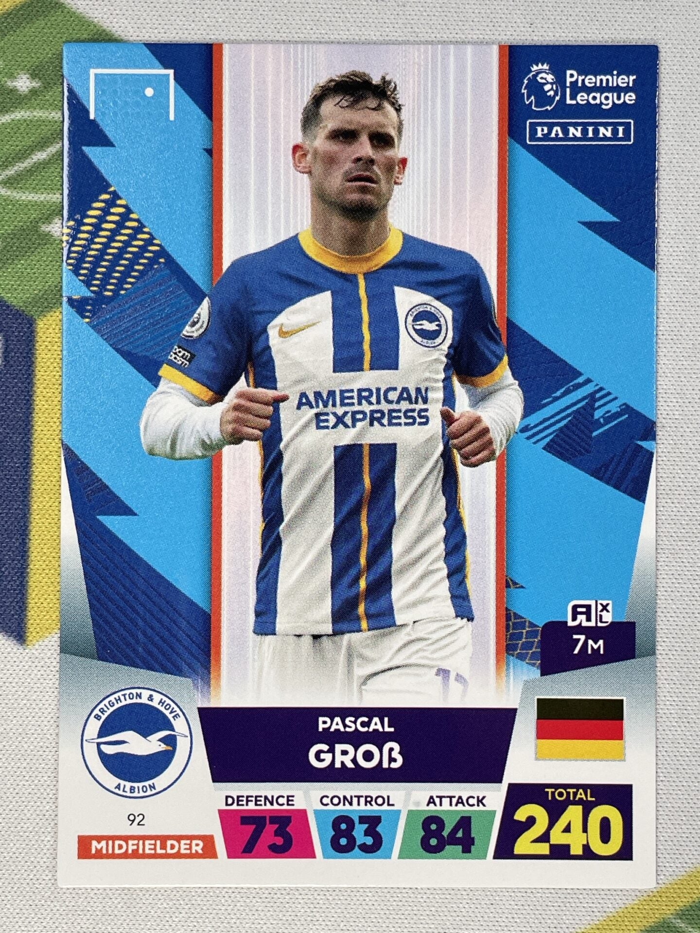 Pascal Grob Brighton Panini Premier League Adrenalyn XL 2023 Card