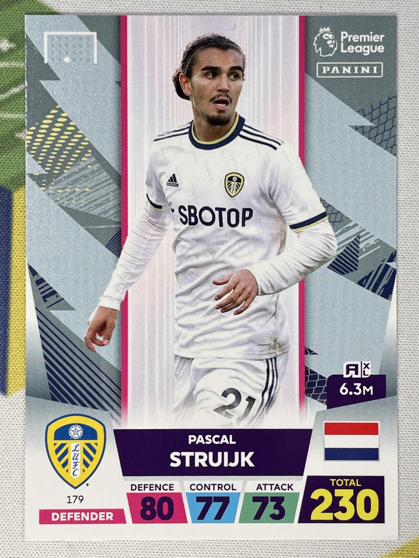 Pascal Struijk Leeds Panini Premier League Adrenalyn XL 2023 Card