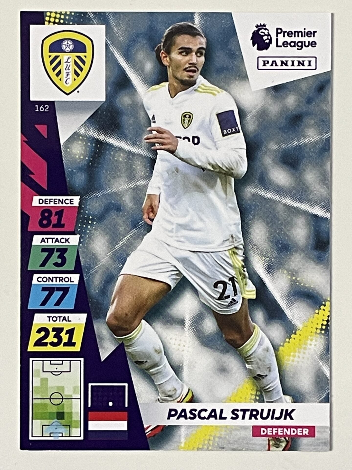 Pascal Struijk Leeds United Base Panini Adrenalyn XL PLUS Premier League 2021 2022