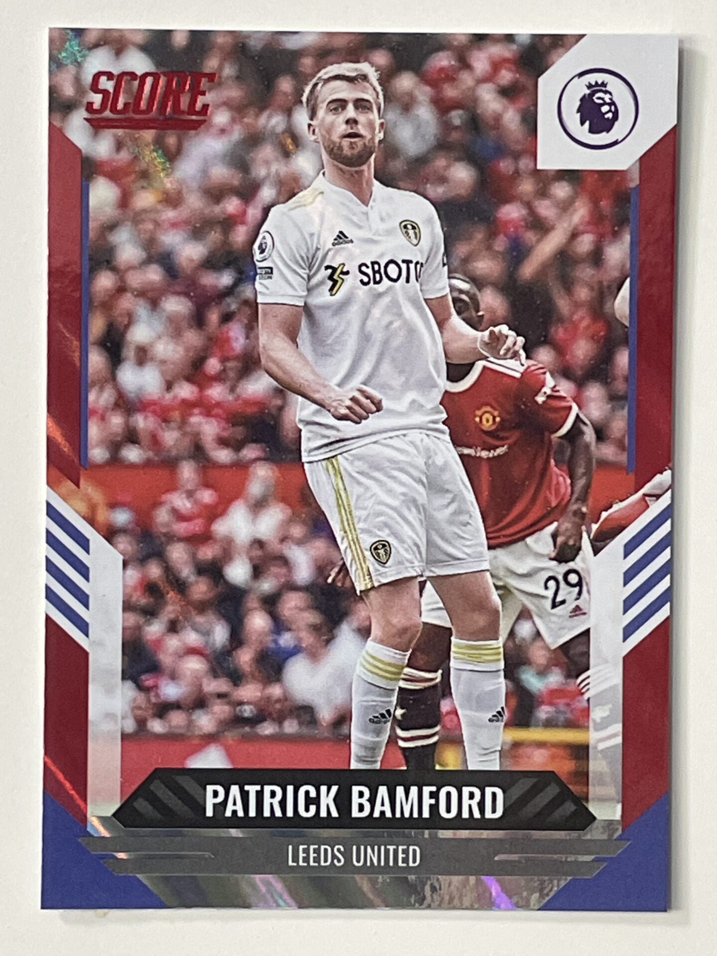 Patrick Bamford Leeds United Base Red Lava Parallel Panini Premier League Score 2021 2022