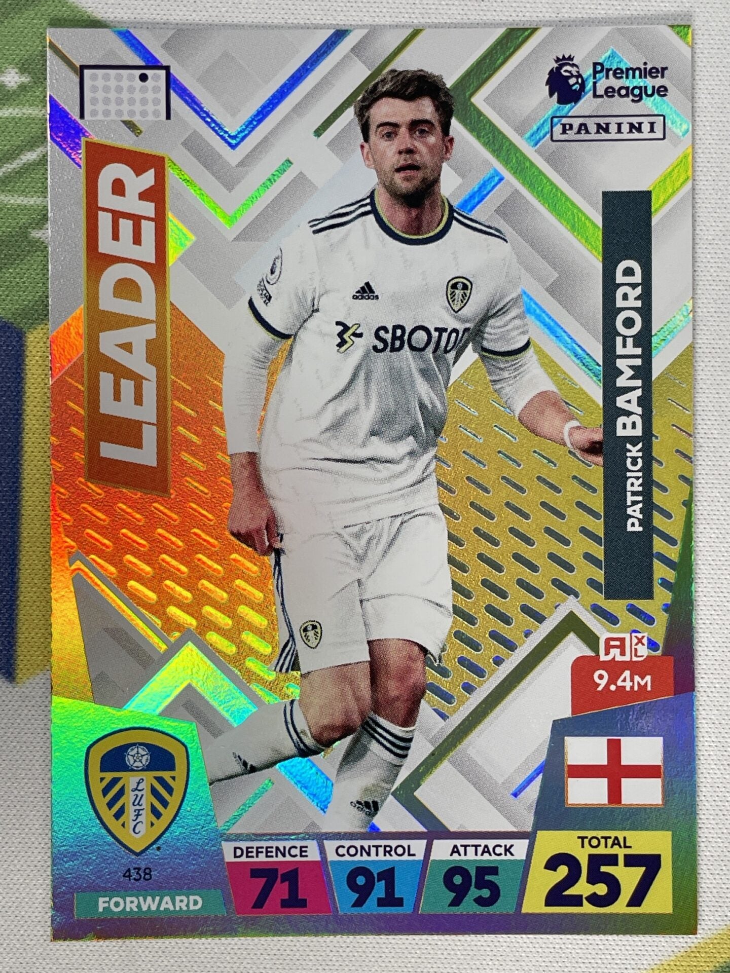 Patrick Bamford Leeds United Leader Panini Premier League Adrenalyn XL 2023 Card