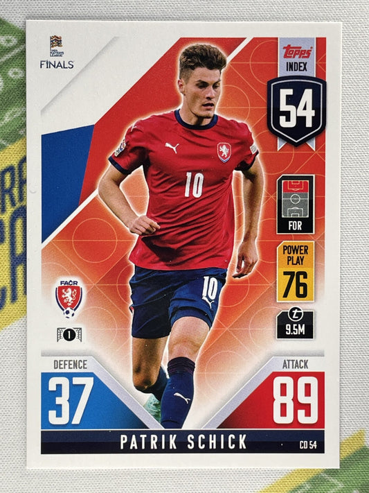 Patrik Schick Czech Republic Topps Match Attax 101 Road to Nations League 2022 Card