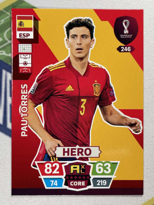 Pau Torres Spain Panini World Cup 2022 Adrenalyn XL Card