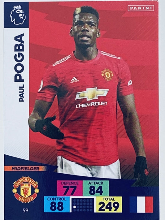 Paul Pogba (Manchester United) Football Card &#8211; Premier League Adrenalyn XL 2020:21