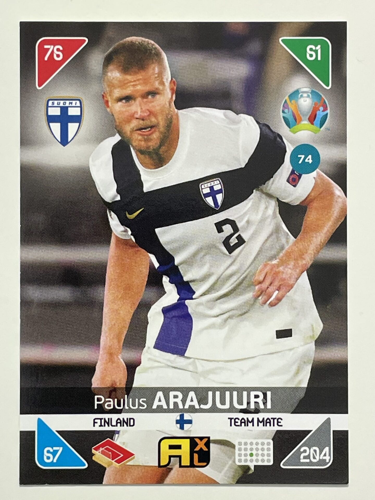 Paulus Arajuuri Team Mates (Finland) Football Cards &#8211; Euro 2020 Adrenalyn XL