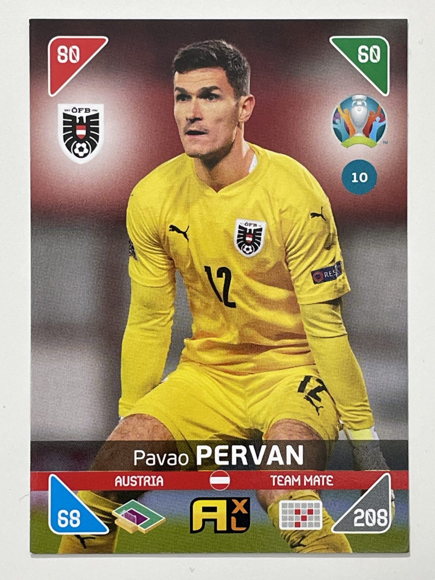 Pavao Pervan Team Mates (Austria) Football Card &#8211; Euro 2020 Adrenalyn XL