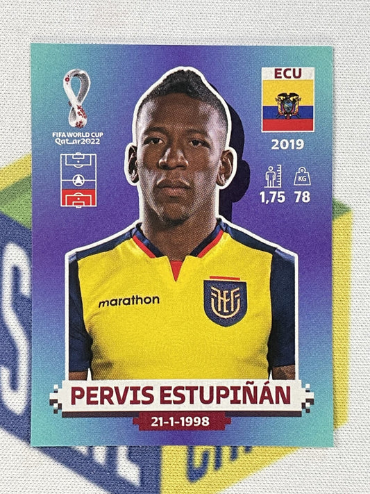 Pervis Estupinan Ecuador Panini World Cup 2022 Qatar Stickers