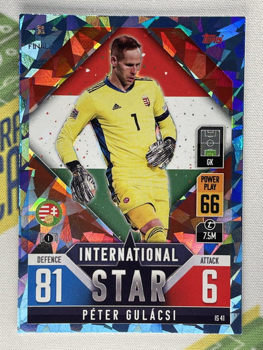 Peter Gulacsi Hungary Crystal Foil Parallel Topps Match Attax 101 Road to Nations League 2022 Card