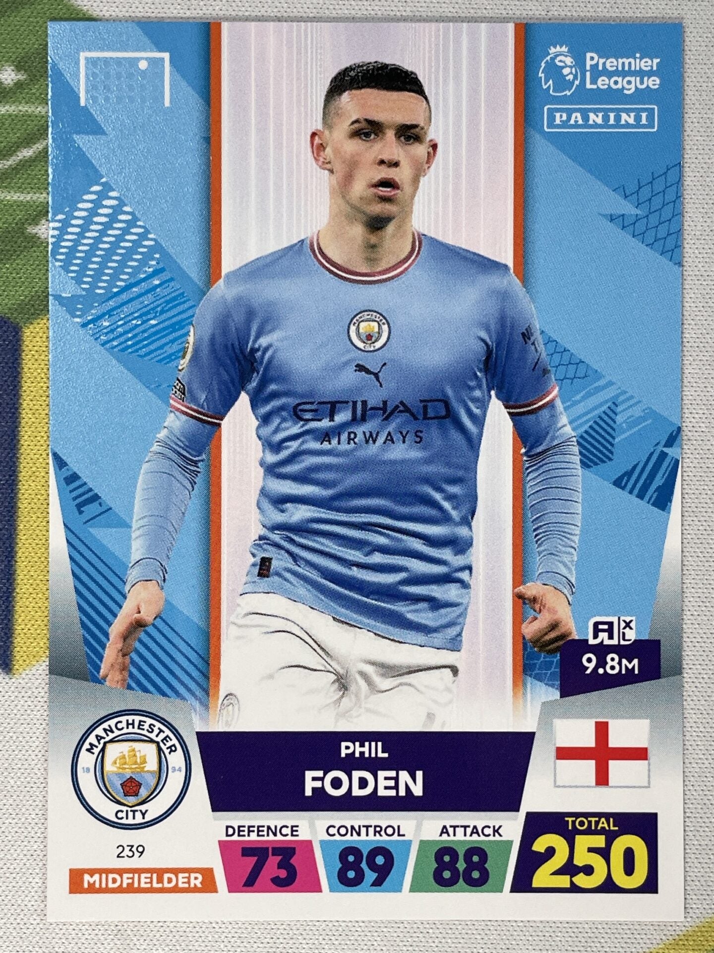 Phil Foden Manchester City Panini Premier League Adrenalyn XL 2023 Card