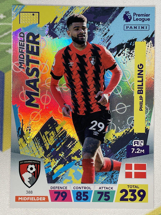 Philip Billing Bournemouth Midfield Master Panini Premier League Adrenalyn XL 2023 Card