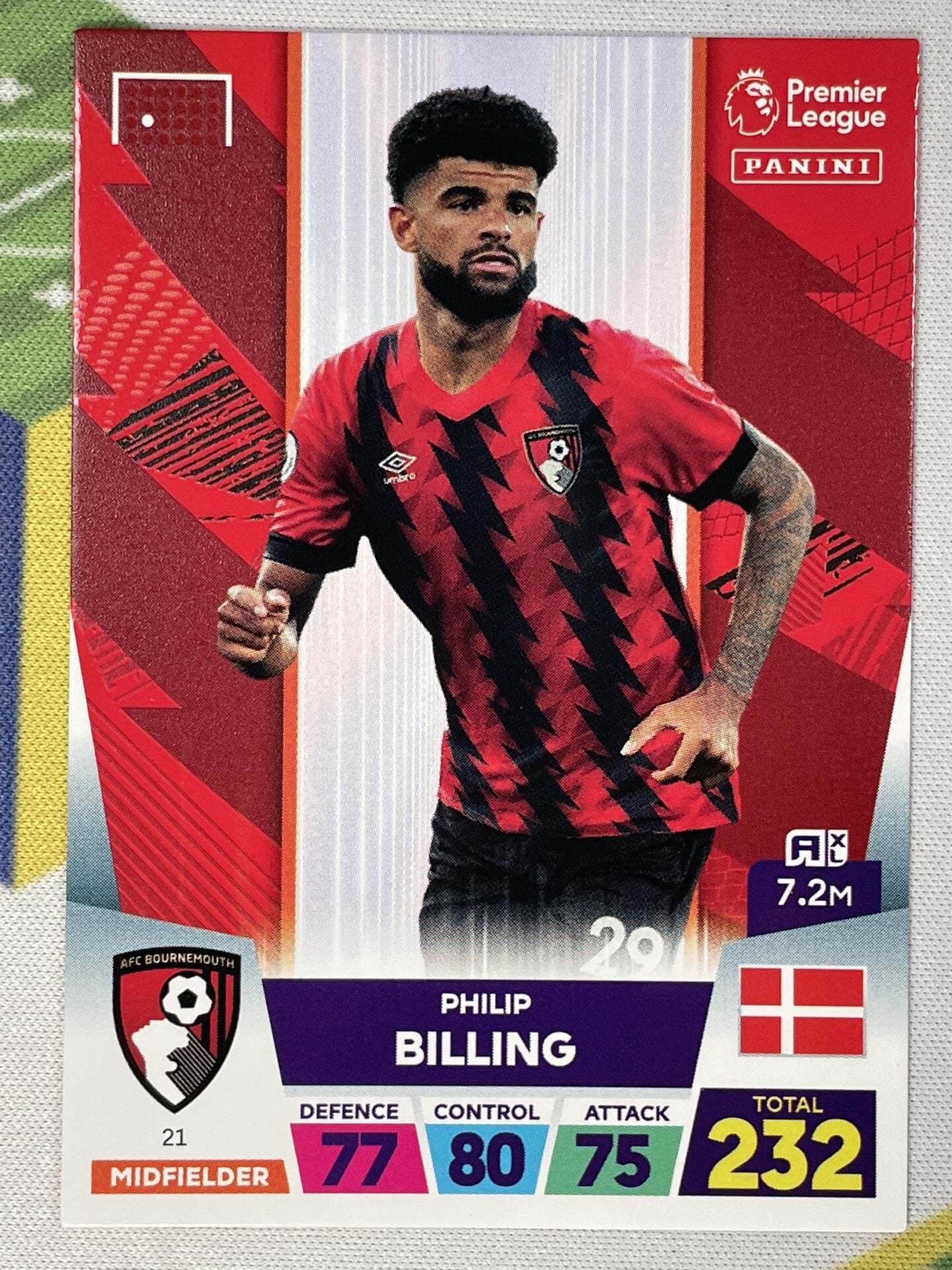 Philip Billing Bournemouth Panini Premier League Adrenalyn XL 2023 Card