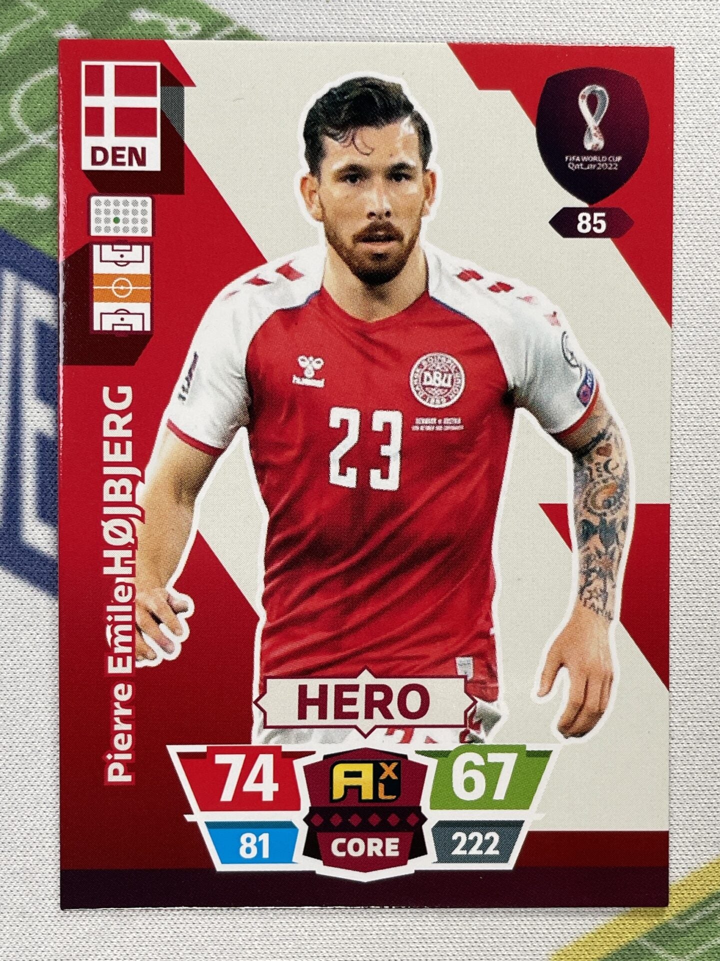 Pierre Emile Hojbjerg Denmark Panini World Cup 2022 Adrenalyn XL Card