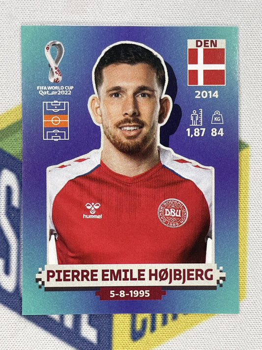 Pierre Emile Hojbjerg Denmark Panini World Cup 2022 Qatar Stickers