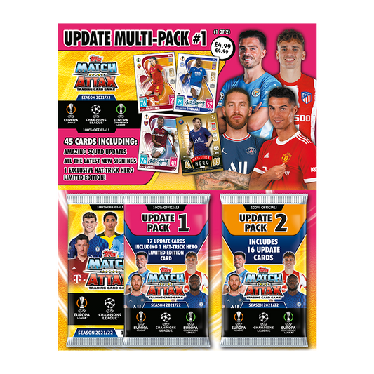 Pink Update Multipack Topps Match Attax 2021 2022