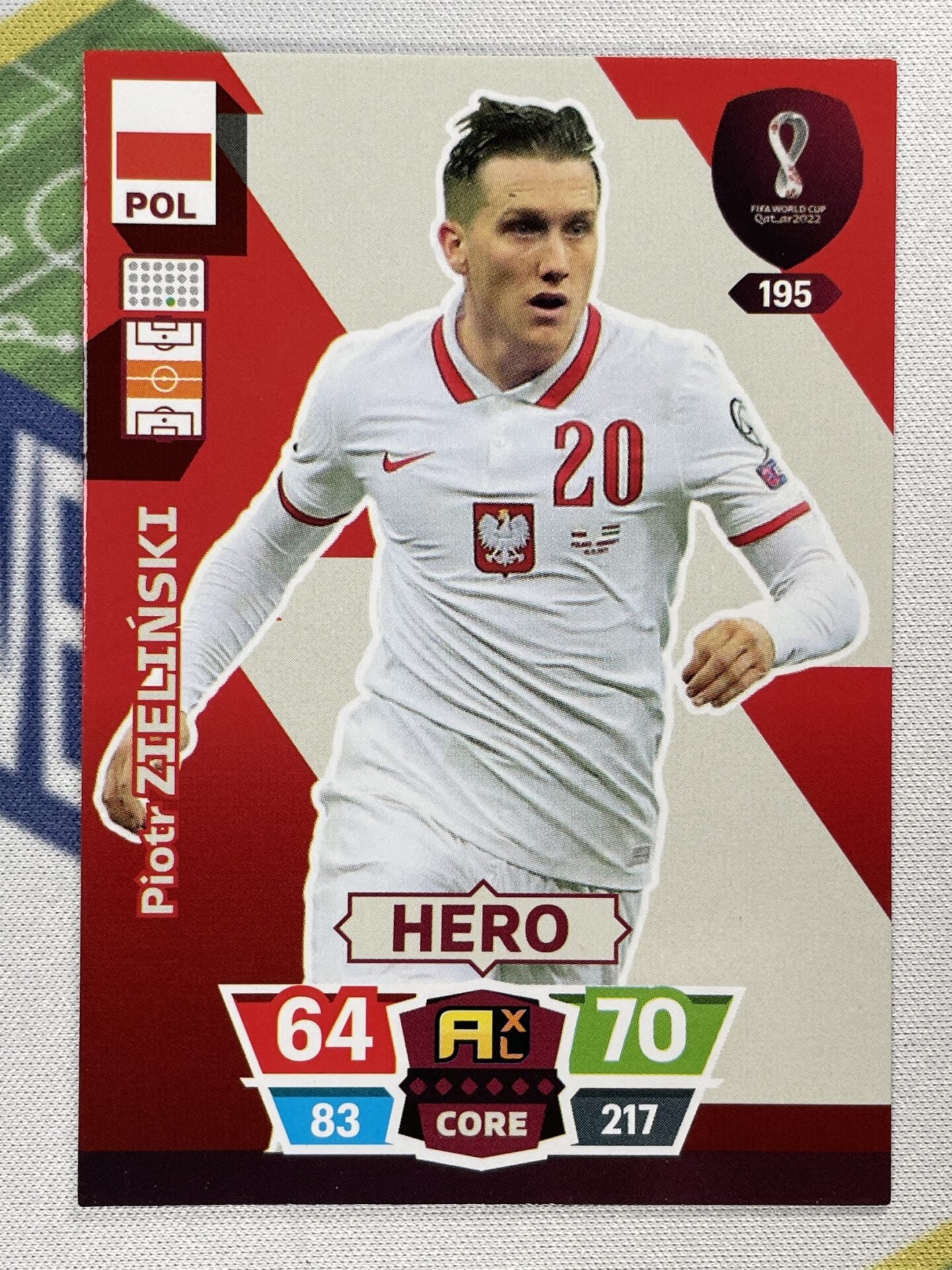 Piotr Zielinski Poland Panini World Cup 2022 Adrenalyn XL Card