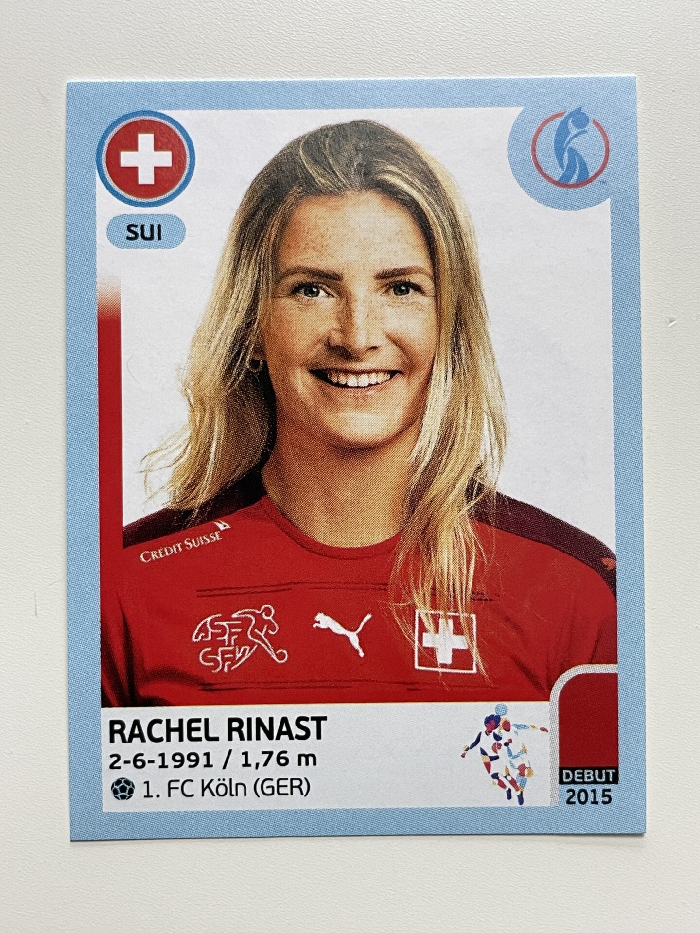 Rachel Rinast Switzerland Base Panini Womens Euro 2022 Stickers Collection