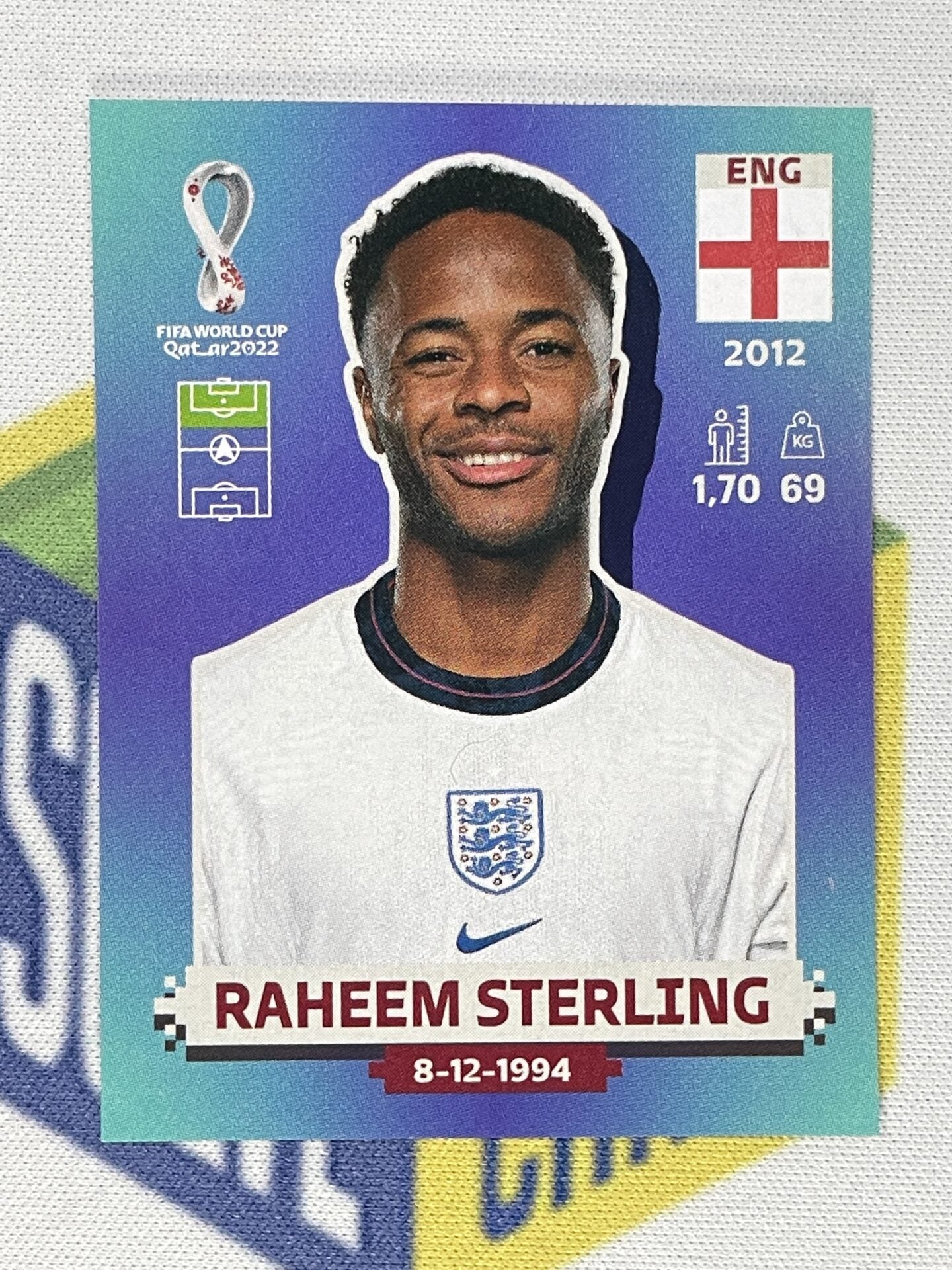 Raheem Sterling England Panini World Cup 2022 Qatar Stickers