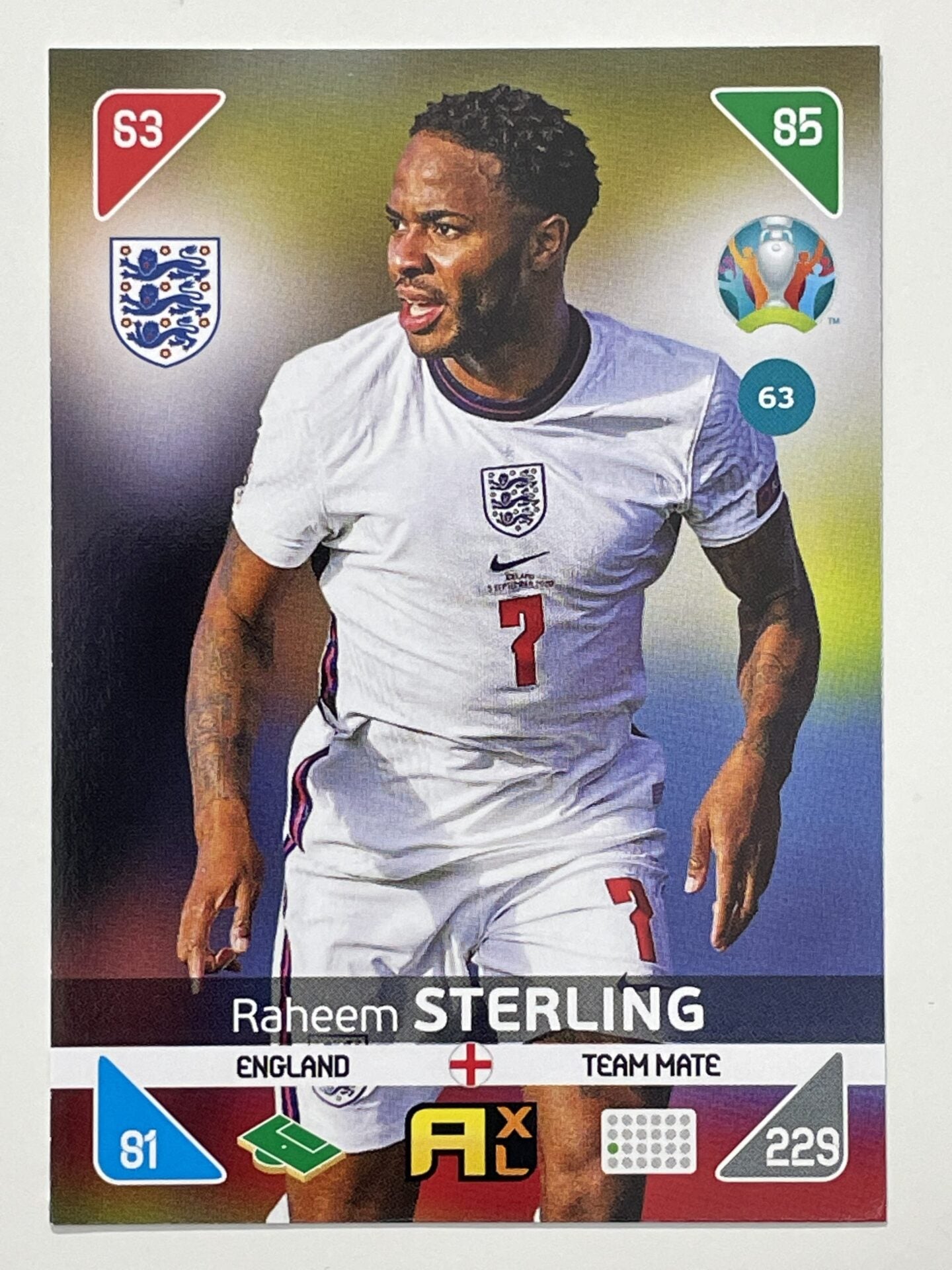 Raheem Sterling Team Mates (England) Football Card &#8211; Euro 2020 Adrenalyn XL