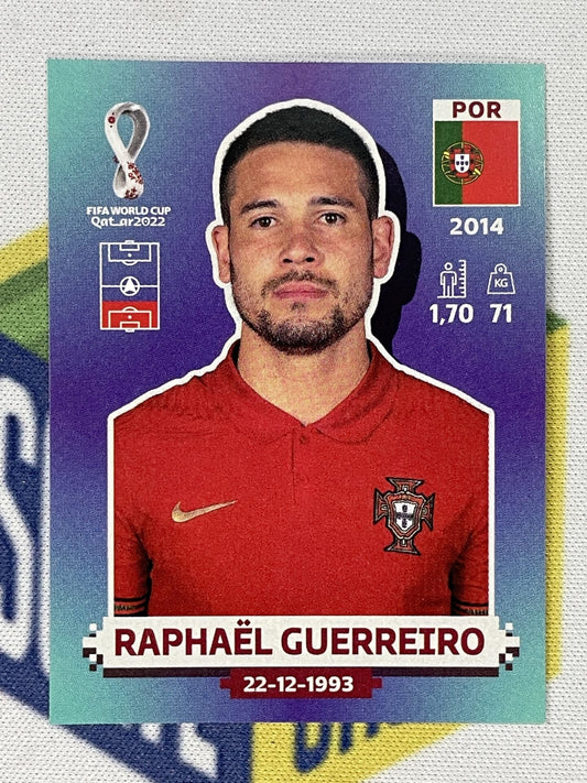 Raphael Guerreiro Portugal Panini World Cup 2022 Qatar Stickers