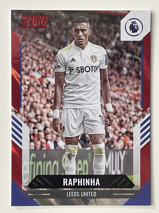 Raphinha Leeds United Base Red Lava Parallel Panini Premier League Score 2021 2022