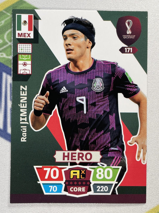 Raul Jimenez Mexico Panini World Cup 2022 Adrenalyn XL Card