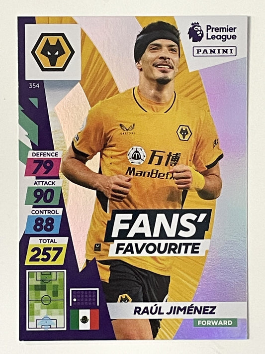 Raul Jimenez Wolves Base Panini Adrenalyn XL PLUS Premier League 2021 2022