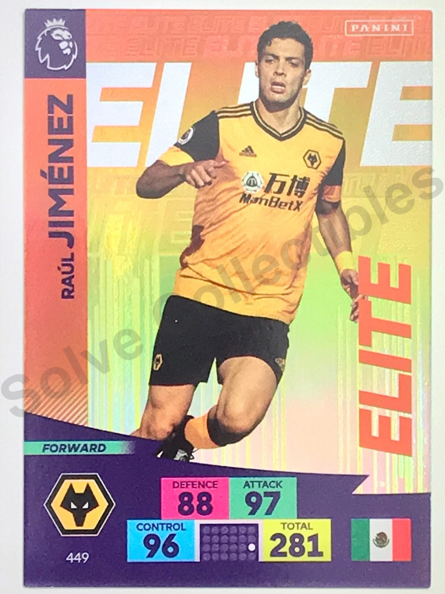 Raul Jimenez (Wolves) &#8211; Elite Football Card &#8211; Premier League Adrenalyn XL 2020:21