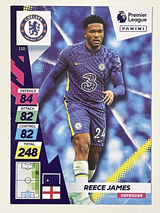 Reece James Chelsea Base Panini Adrenalyn XL PLUS Premier League 2021 2022