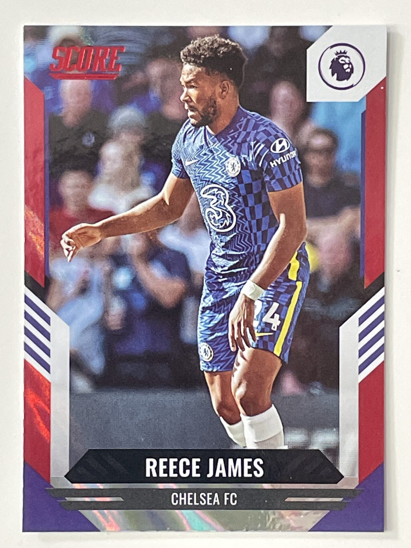 Reece James Chelsea Base Red Lava Parallel Panini Premier League Score 2021 2022