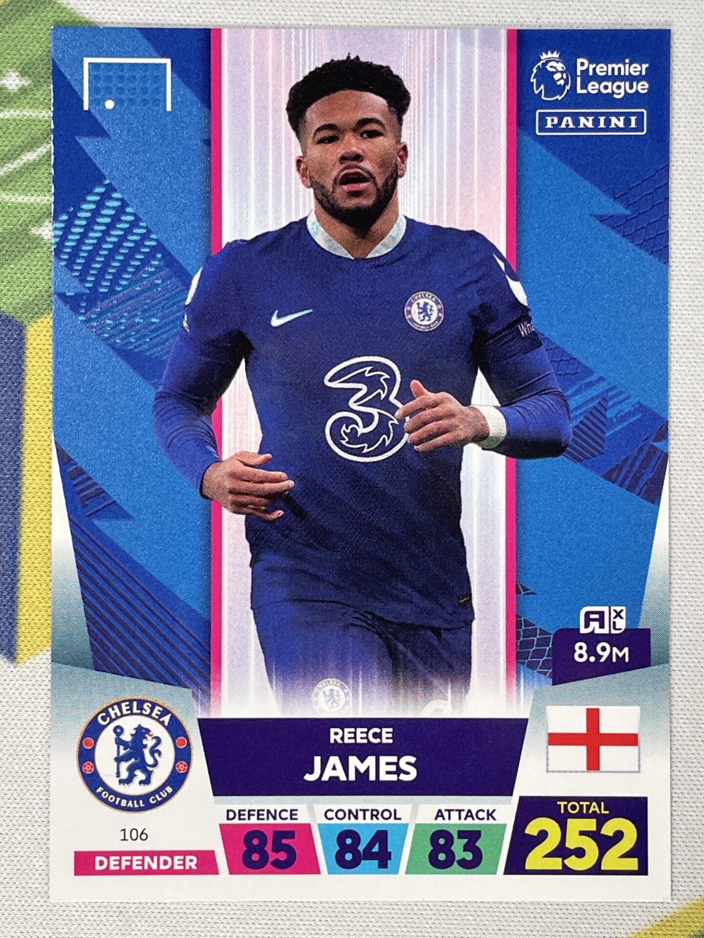 Reece James Chelsea Panini Premier League Adrenalyn XL 2023 Card